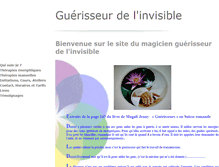 Tablet Screenshot of guerisseurdelinvisible.ch
